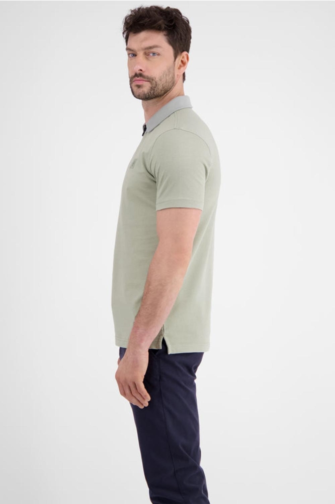 POLOSHIRT MET RITS 2553247 633 TINTED GREY